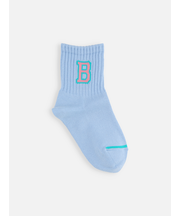 キッズ バイカラーアルファベットソックス16～18cm