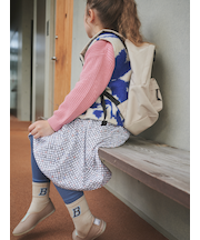 キッズ バイカラーアルファベットソックス19～21cm