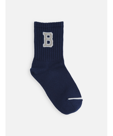 キッズ バイカラーアルファベットソックス19～21cm