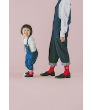 キッズ バイカラーアルファベットソックス19～21cm