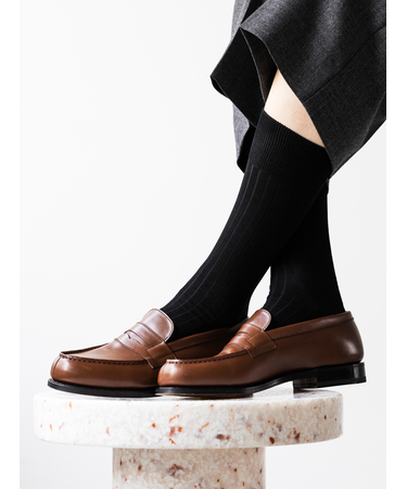 【Tabio MEN】ブライトリブレギュラーソックス