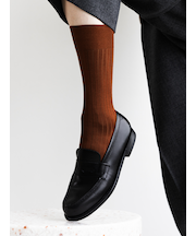 【Tabio MEN】ブライトリブレギュラーソックス