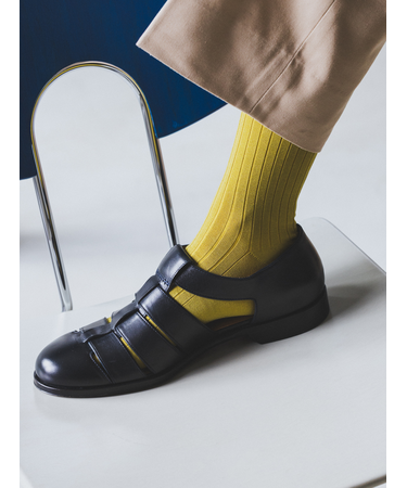 【Tabio MEN】ブライトリブレギュラーソックス