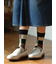 異素材ブロックソックス