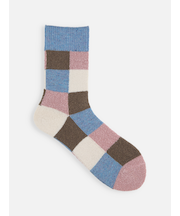 異素材ブロックソックス