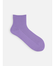 【PURE WOOL】2×2リブショートソックス