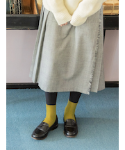 【PURE WOOL】2×2リブショートソックス