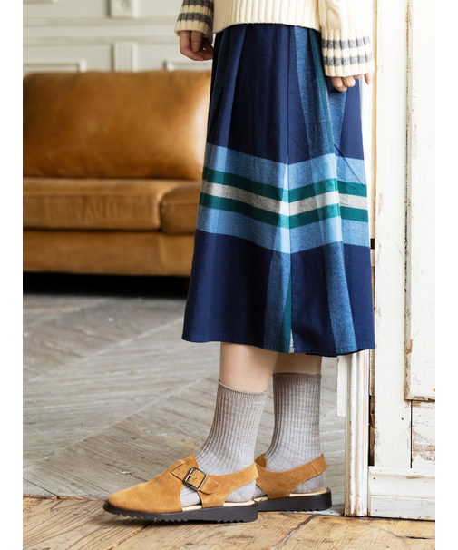 【PURE WOOL】2×2リブソックス