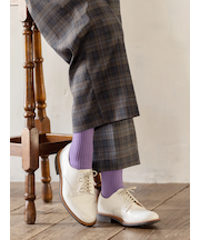 【PURE WOOL】2×2リブソックス