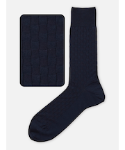 【Tabio MEN】市松リンクスレギュラーソックス（27.0～29.0cm）