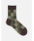 【Tabio MEN】ウールJQブロックチェックショート丈ソックス