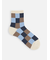 【Tabio MEN】ブロックチェックショートソックス