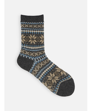 雪柄フェアアイルJQソックス