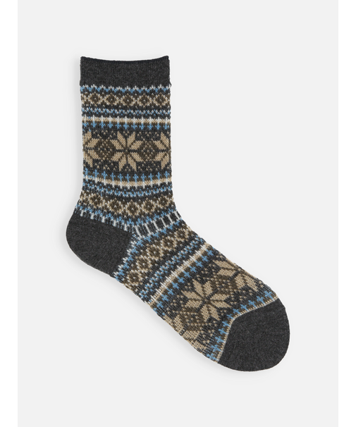 雪柄フェアアイルJQソックス