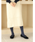 毛混ベタハイソックス