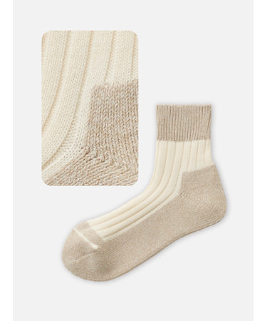 【Tabio MEN】リブパイルショートソックス