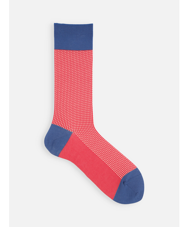 【Tabio MEN】JQ千鳥柄レギュラーソックス(27.0～29.0cm)