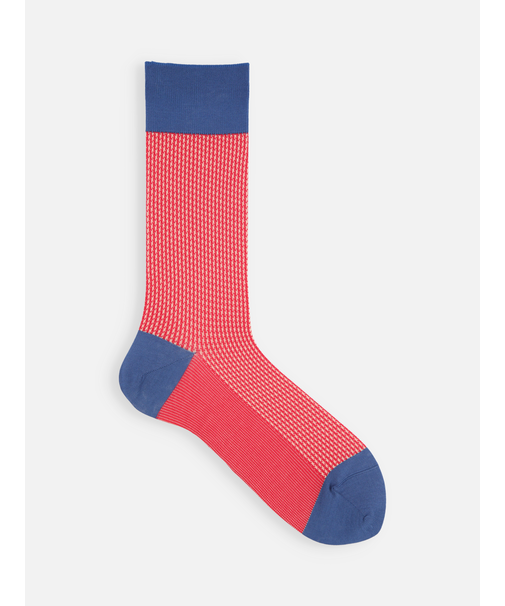 【Tabio MEN】JQ千鳥柄レギュラーソックス(27.0～29.0cm)