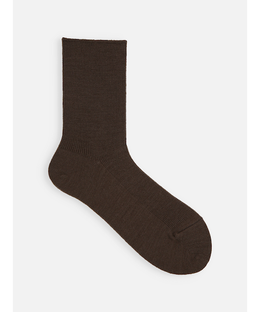 毛混1×1リブソックス