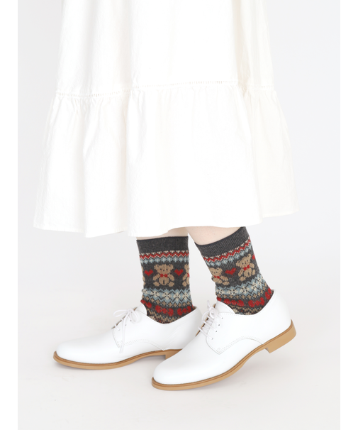 くま柄ノルディックJQソックス