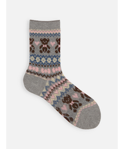 くま柄ノルディックJQソックス