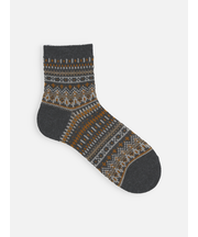 【Tabio MEN】紡毛JQフェアアイルショート丈ソックス