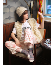 紡毛フェアアイルショートソックス