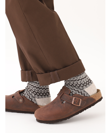 紡毛フェアアイルショートソックス