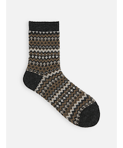 紡毛フェアアイルショートソックス