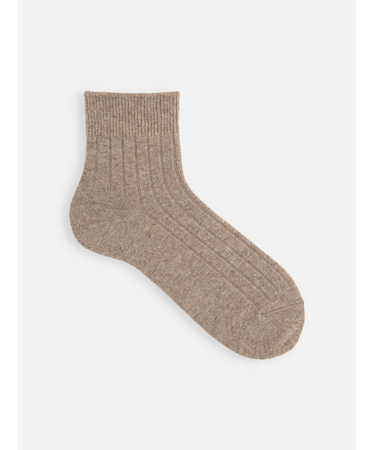 【Tabio MEN】WOOL太リブショート丈ソックス