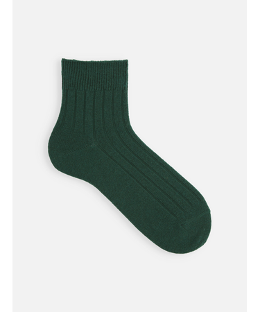 【Tabio MEN】WOOL太リブショート丈ソックス