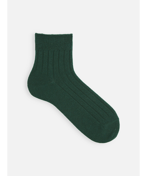 【Tabio MEN】WOOL太リブショート丈ソックス