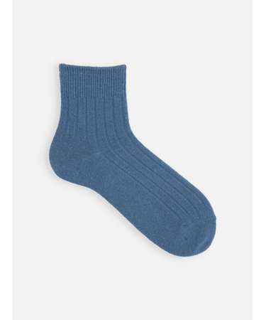 【Tabio MEN】WOOL太リブショート丈ソックス