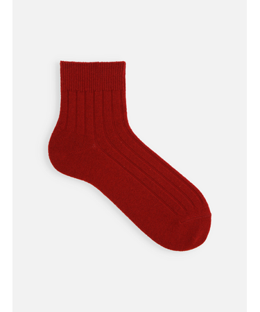 【Tabio MEN】WOOL太リブショート丈ソックス