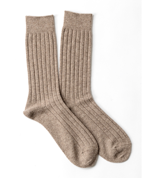 【Tabio MEN】WOOL太リブレギュラーソックス
