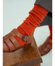 【Tabio MEN】WOOL太リブレギュラーソックス