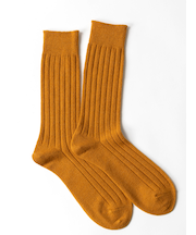 【Tabio MEN】WOOL太リブレギュラーソックス