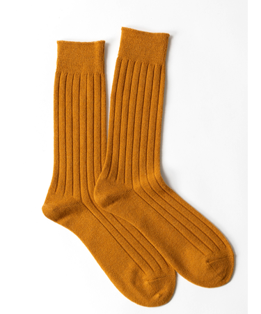 【Tabio MEN】WOOL太リブレギュラーソックス