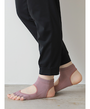 【快脚Labo】ドライフロントかかとオープン指切りスニーカー用ソックス