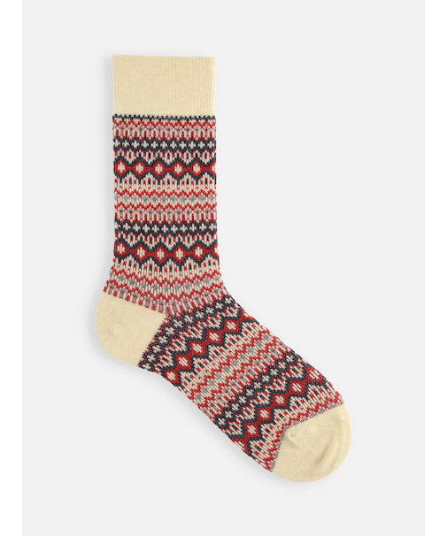 【Tabio MEN】紡毛フェアアイルニットレギュラーソックス