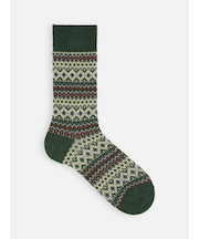 【Tabio MEN】紡毛フェアアイルニットレギュラーソックス