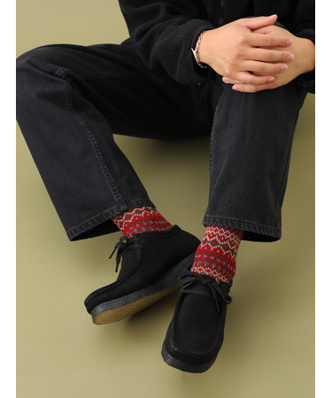 【Tabio MEN】紡毛フェアアイルニットレギュラーソックス