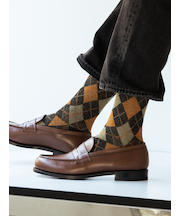 【Tabio MEN】ハウスチェックレギュラー丈ソックス