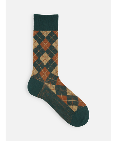 【Tabio MEN】ハウスチェックレギュラー丈ソックス