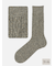 【Tabio MEN】 紡毛アランケーブルレギュラーソックス(27.0～29.0cm)