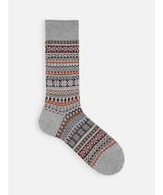 【Tabio MEN】WOOLボーダーフェアアイルレギュラーソックス
