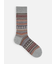 【Tabio MEN】WOOLボーダーフェアアイルレギュラーソックス