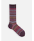 【Tabio MEN】WOOLボーダーフェアアイルレギュラーソックス