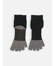 【快脚Labo】綿混五本指ショートソックス