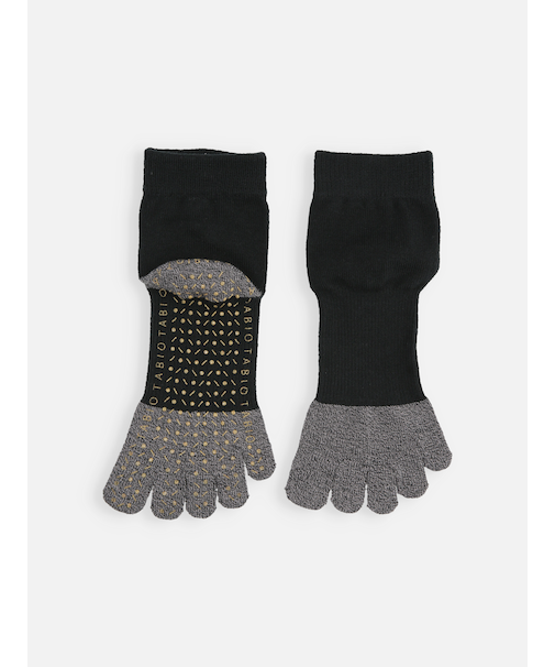 【快脚Labo】綿混五本指ショートソックス